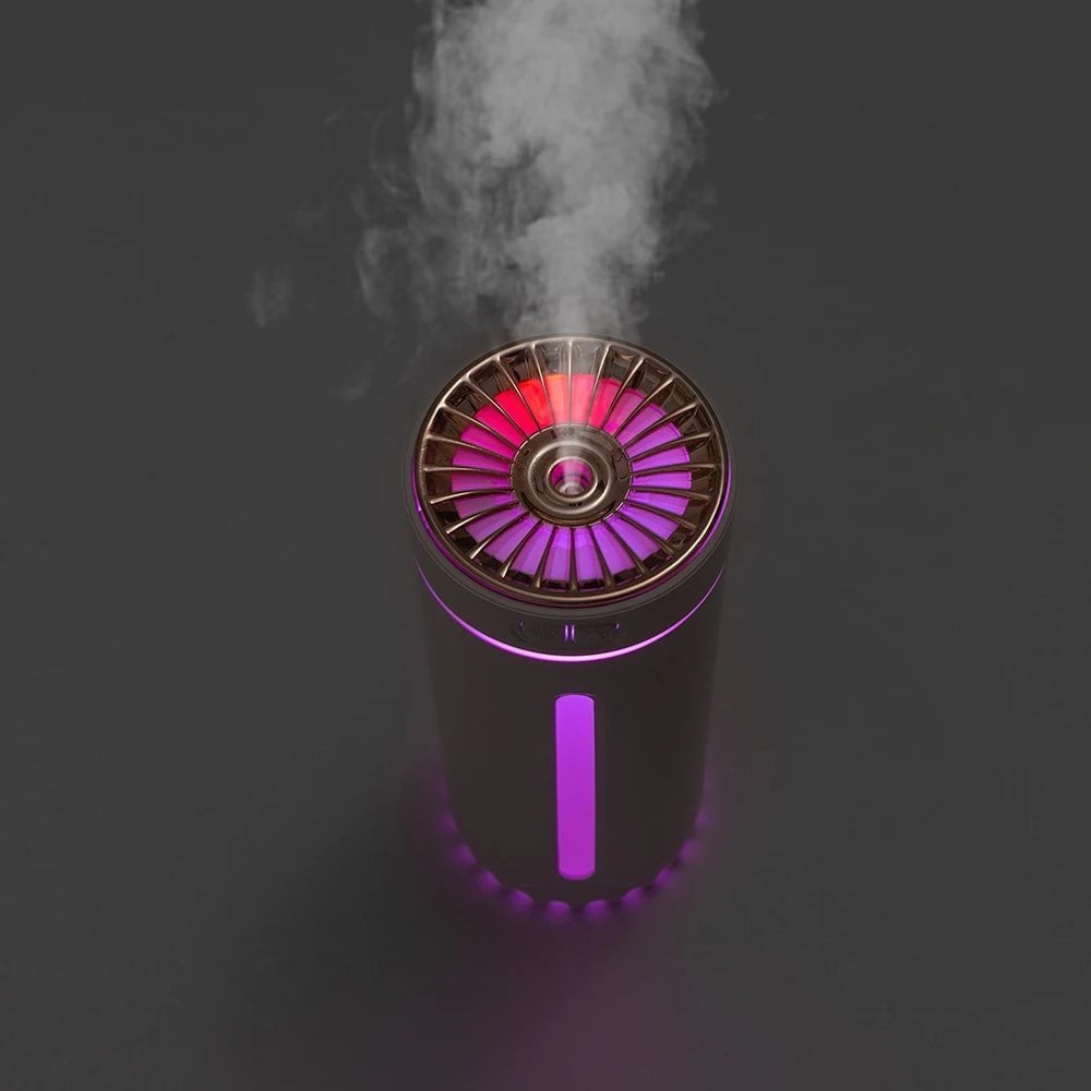 Tragbarer, leiser USB-Autodiffusor mit LED-Licht💦