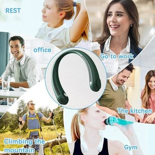 (🔥Hot Sale NOW- SAVE 48% OFF)2022 New Portable Neck Fan(BUY 2 GET FREE SHIPPING NOW)