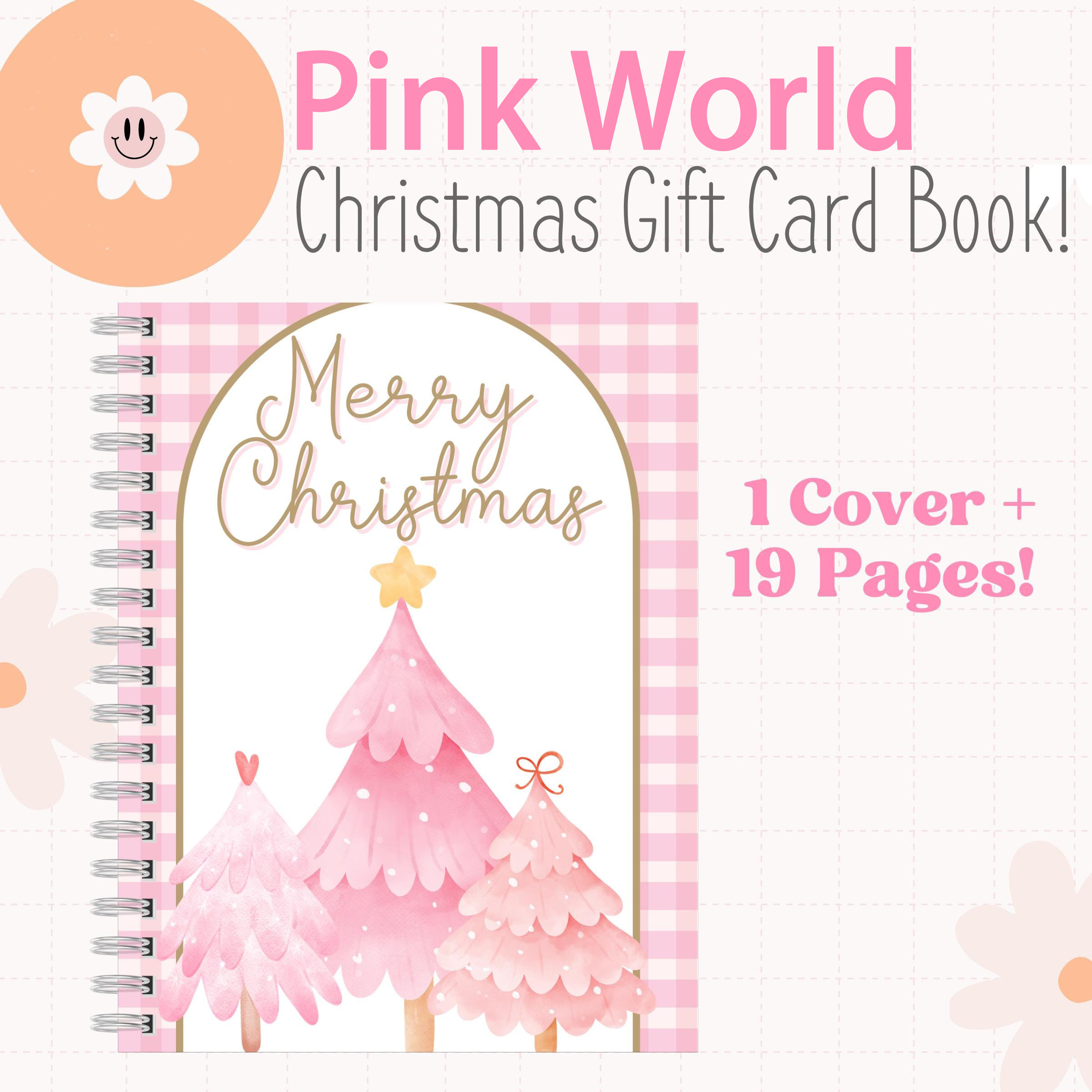 🎄Merry Christmas Gift Card Book📚-Pink World🎀