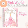 🎄Merry Christmas Gift Card Book📚-Pink World🎀