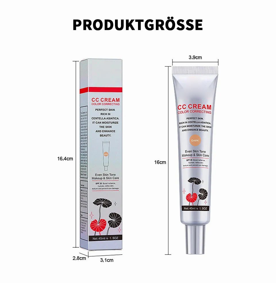 🏆Heißer Verkauf - 35% Rabatt🔥Feuchtigkeitsspendende CC Cream Foundation mit Centella Asiatica