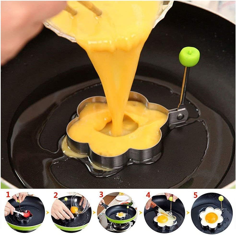 (🌲Early Christmas Sale- SAVE 48% OFF)5Pcs set Fried Egg Rings(BUY 2 GET 1 FREE NOW)