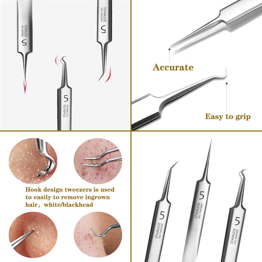 (🎄Early Christmas Sale 49% OFF)💥Professional Facial Blackhead Remover Tweezers