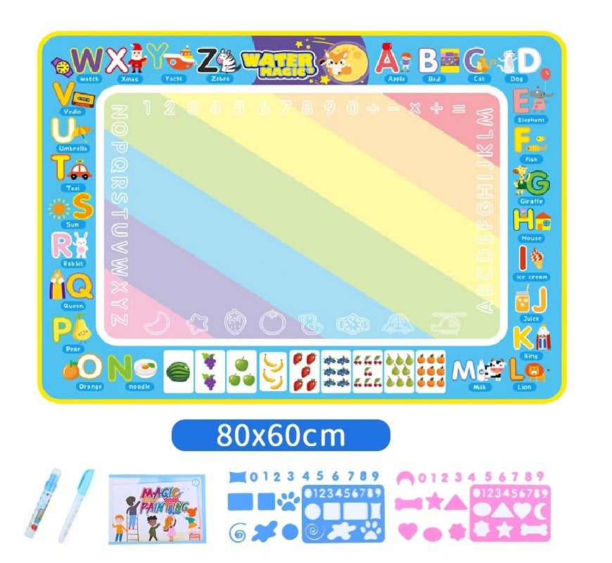 🎁Water Doodle Mat ,Aqua Painting Drawing Mat Mess Free Learning Toy Mat