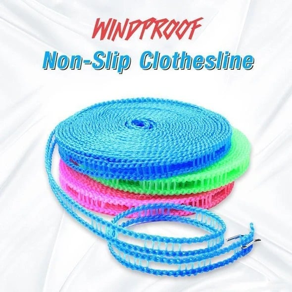 (🔥Summer Hot Sale - Save 50% OFF) Windproof Non-Slip Clothesline & Buy 2 Get 1 Free