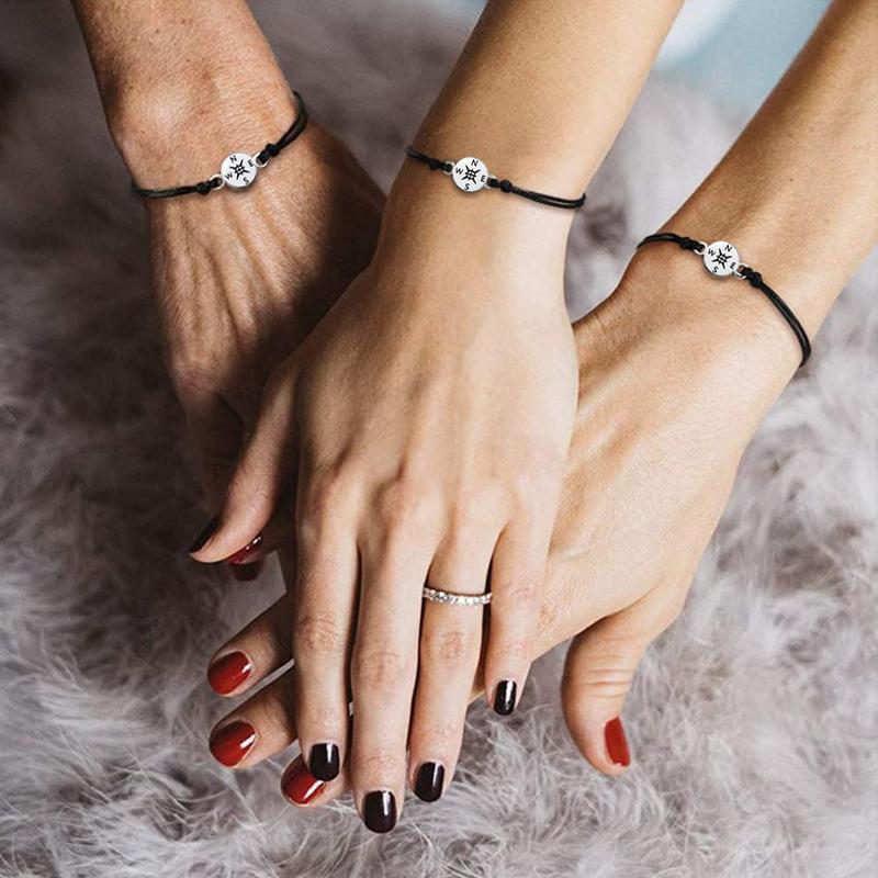 🔥Last Day Promotion 70% OFF🔥Graduation Gifts Compass Bracelet with Cap Box⚡BUY 2 GET 1 FREE