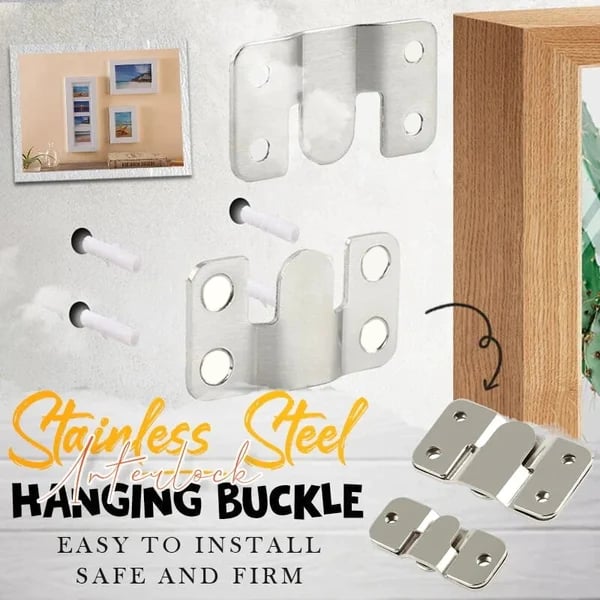 (🔥Mother's Day Pre Now-50% Off)Stainless Steel Interlock Hanging Buckle🔥Buy 6 get 2 free (8 pairs)