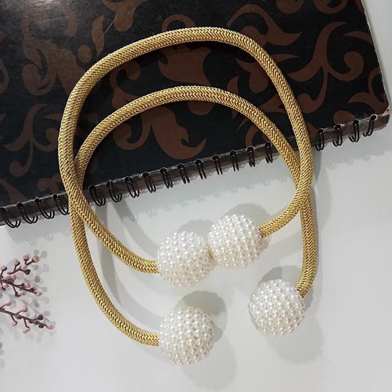 🎁2022 Best Stocking Stuffer-Pearl magnet curtain buckle