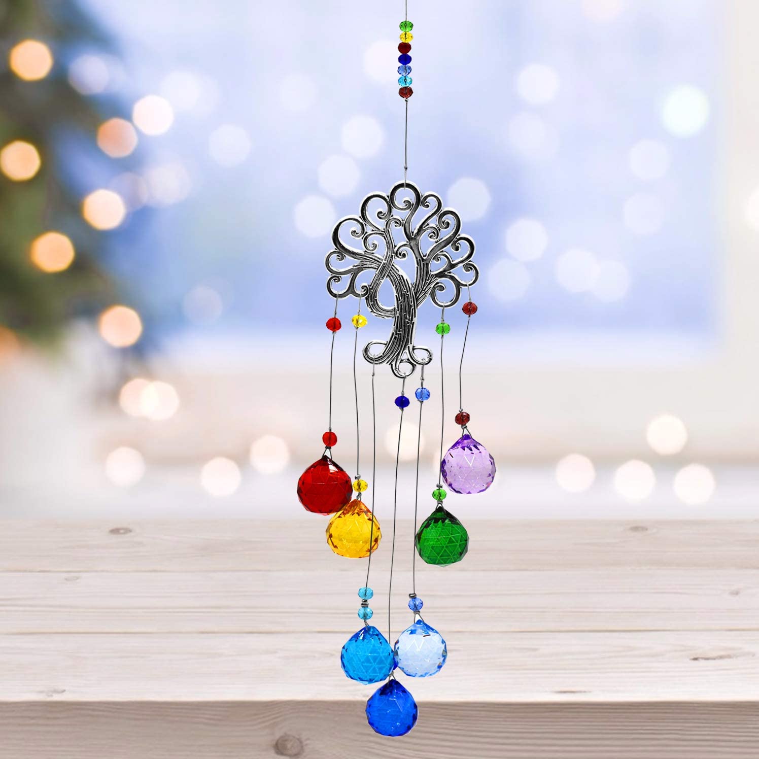🎅(Christmas Early Sale - 50% OFF) Tree of Life Window Hanging Crystals Suncatcher