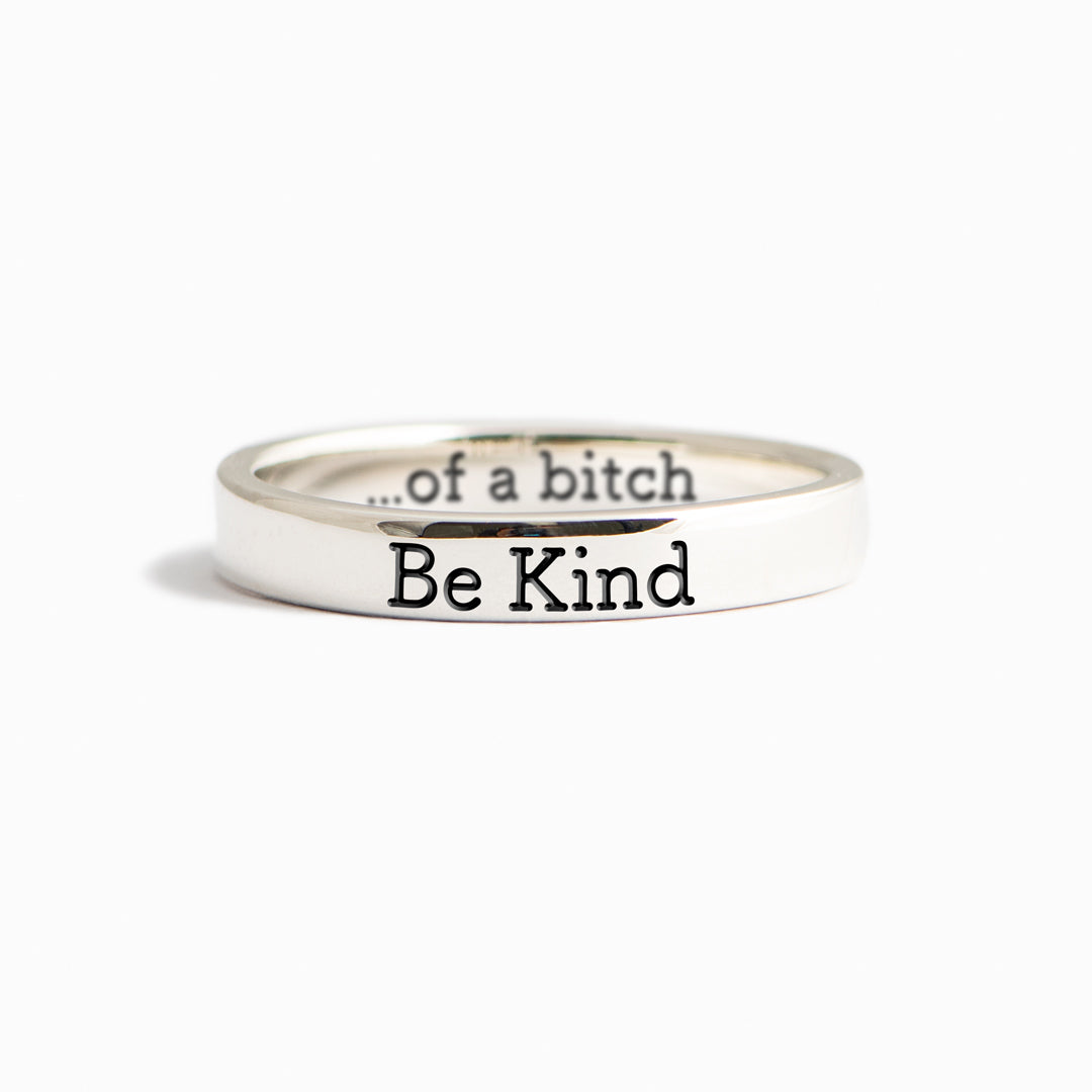 💓2024-New Year Hot Sale🎁 BE KIND...OF A BI♥CH Signature Ring