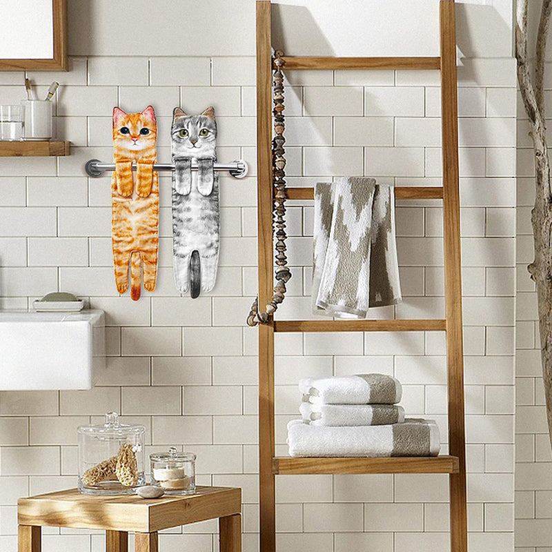 😺Purr-fectly Adorable Cat Hand Towel🐾