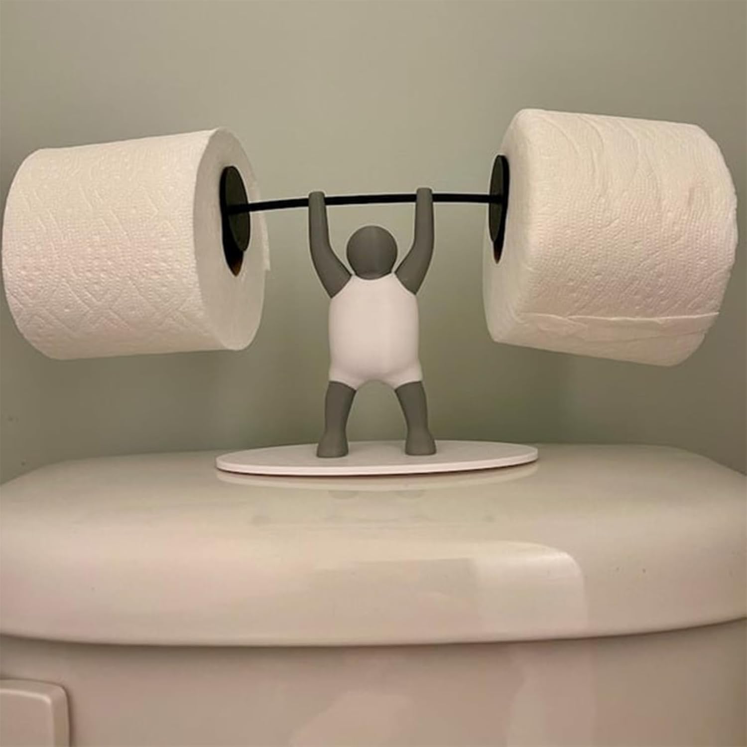 🔥Last Day Promotion 70% OFF🔥Funny Weightlifter Toilet Roll Holder