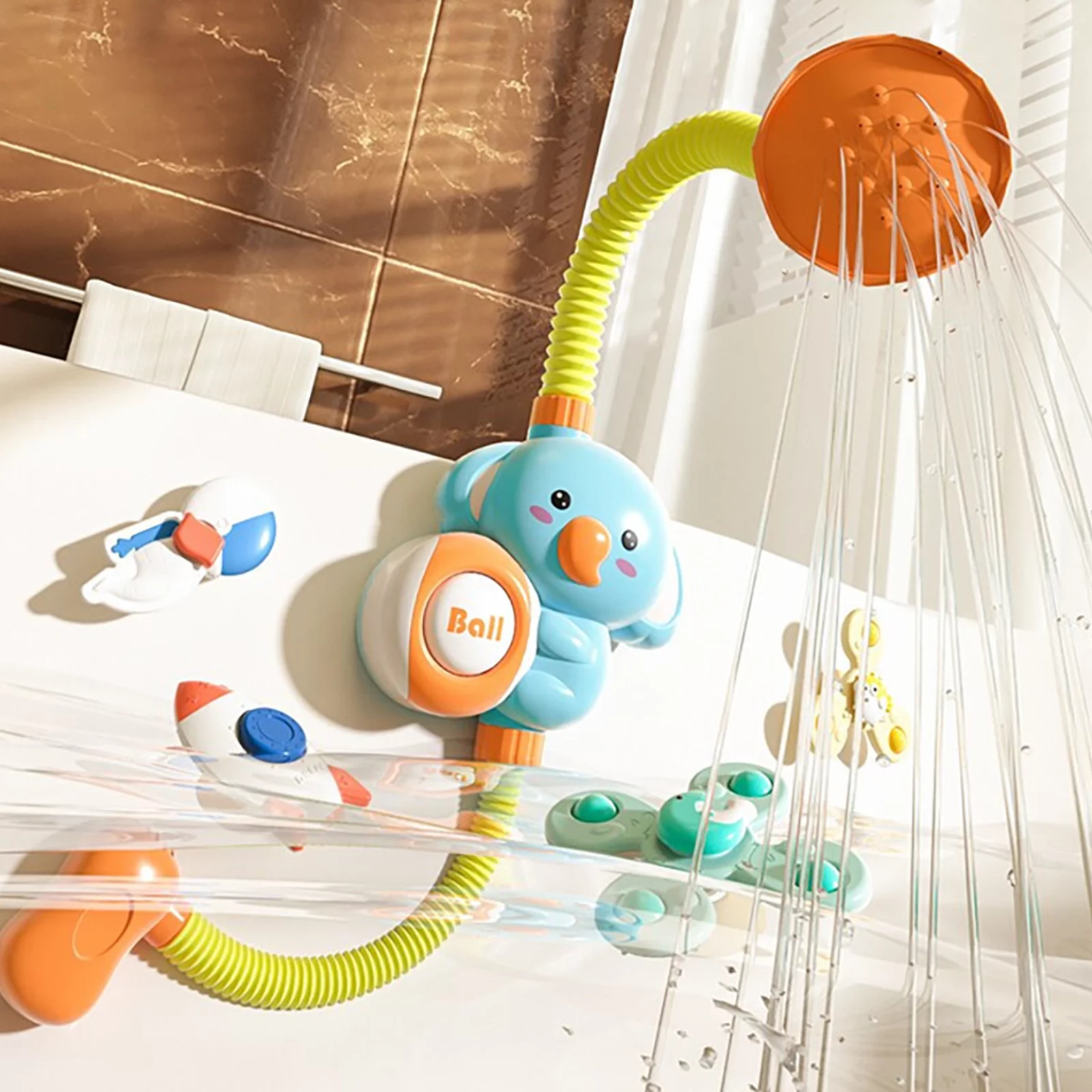 🔥Last Day Promotion 60% OFF🎁Bathtub Water Pump Cartoon Elephant Bath Toys for Infants Kids