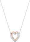 Swarovski Infinity Heart Jewelry Collection, Necklaces and Bracelets, Rose Gold & Rhodium Tone Finish, Clear Crystals