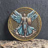 The Archangel Michael Watches Over Us Challenge Coin