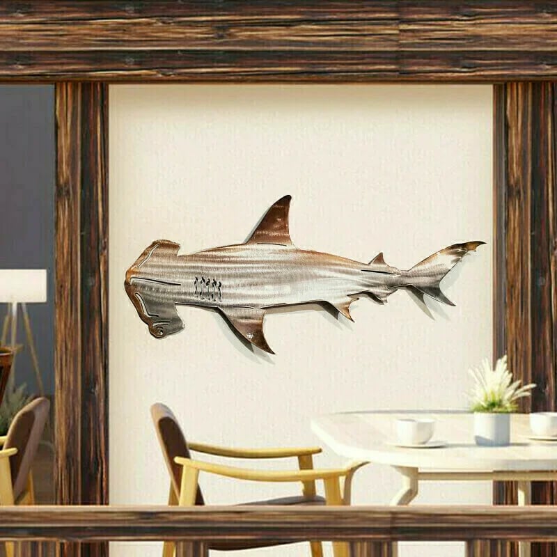 🔥Last Day 49% OFF🔥 - 🦈 Metal Shark Art Wall Decor(BUY 2 GET FREE SHIPPING)