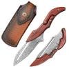 VG10 Slider Damascus Pocket Knife with Exotic Red Sandal Wood Handle