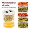 Pickle and Olives Jar Container with Strainer