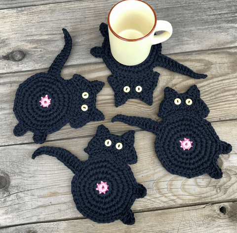 🔥Hot Sale-🐱Cat Butt Coasters(BUY 4 free shipping)