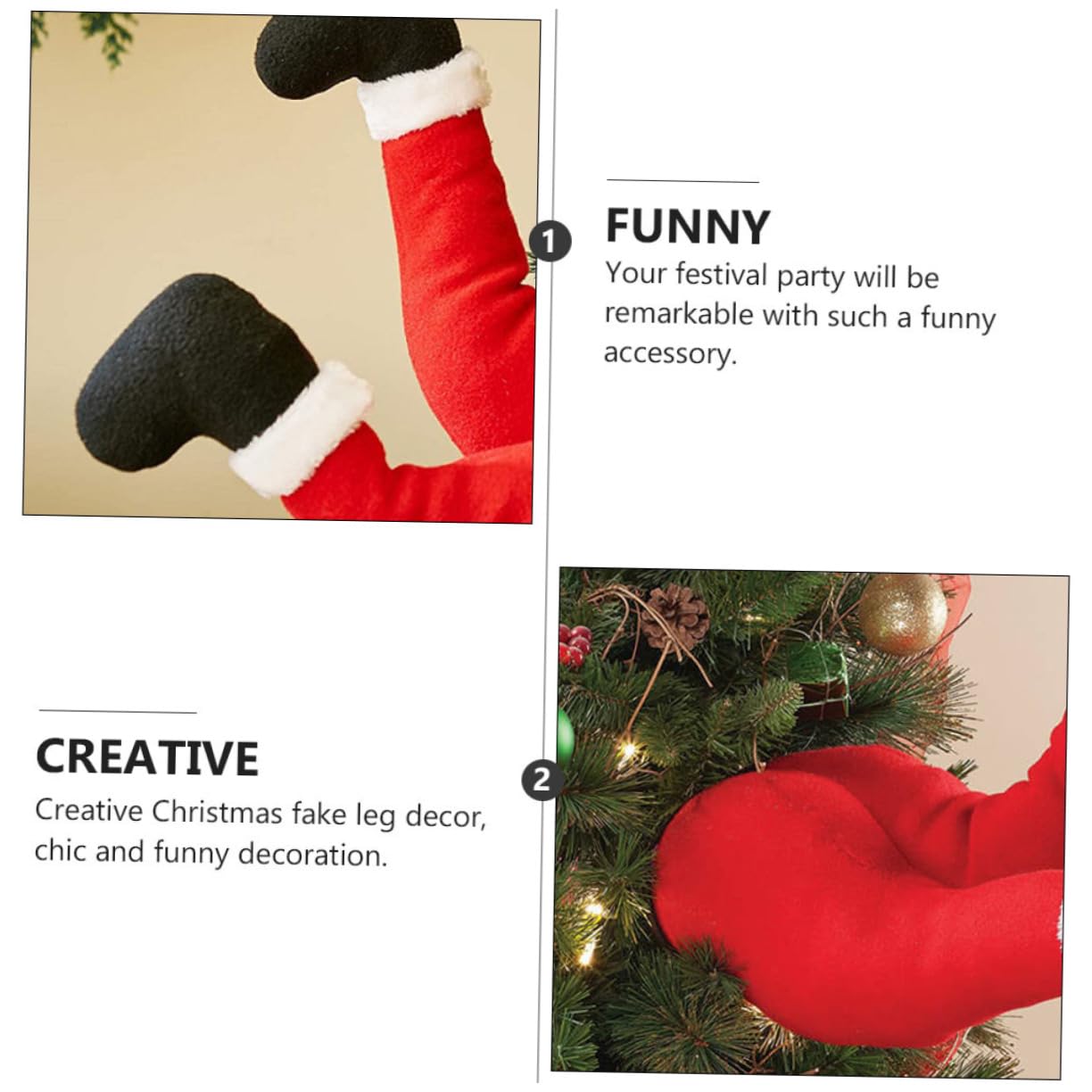 🎄🎅Early Christmas Promotion - 49% OFF 🎄Santa & Elf Mischief Legs: Fun Holiday Decorations