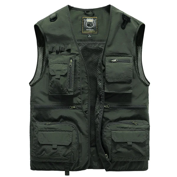 🎁2024 New Year Hot Sale 50% OFF🎁 Breathable Mesh Zip Cargo Vest