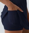 🔥LAST DAY PROMOTION 70% OFF💥Women Workout Tennis Dress With Built In Bra Shorts