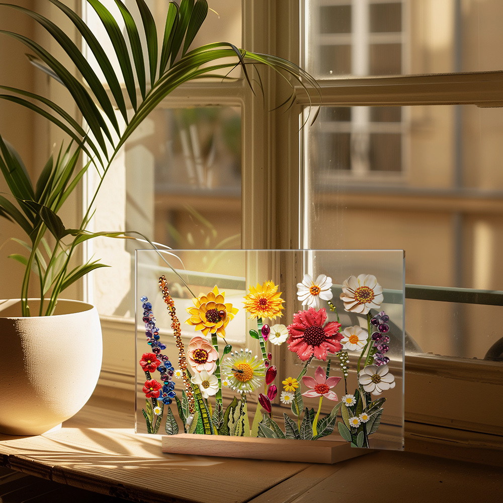 🌸Floral transparent table decoration