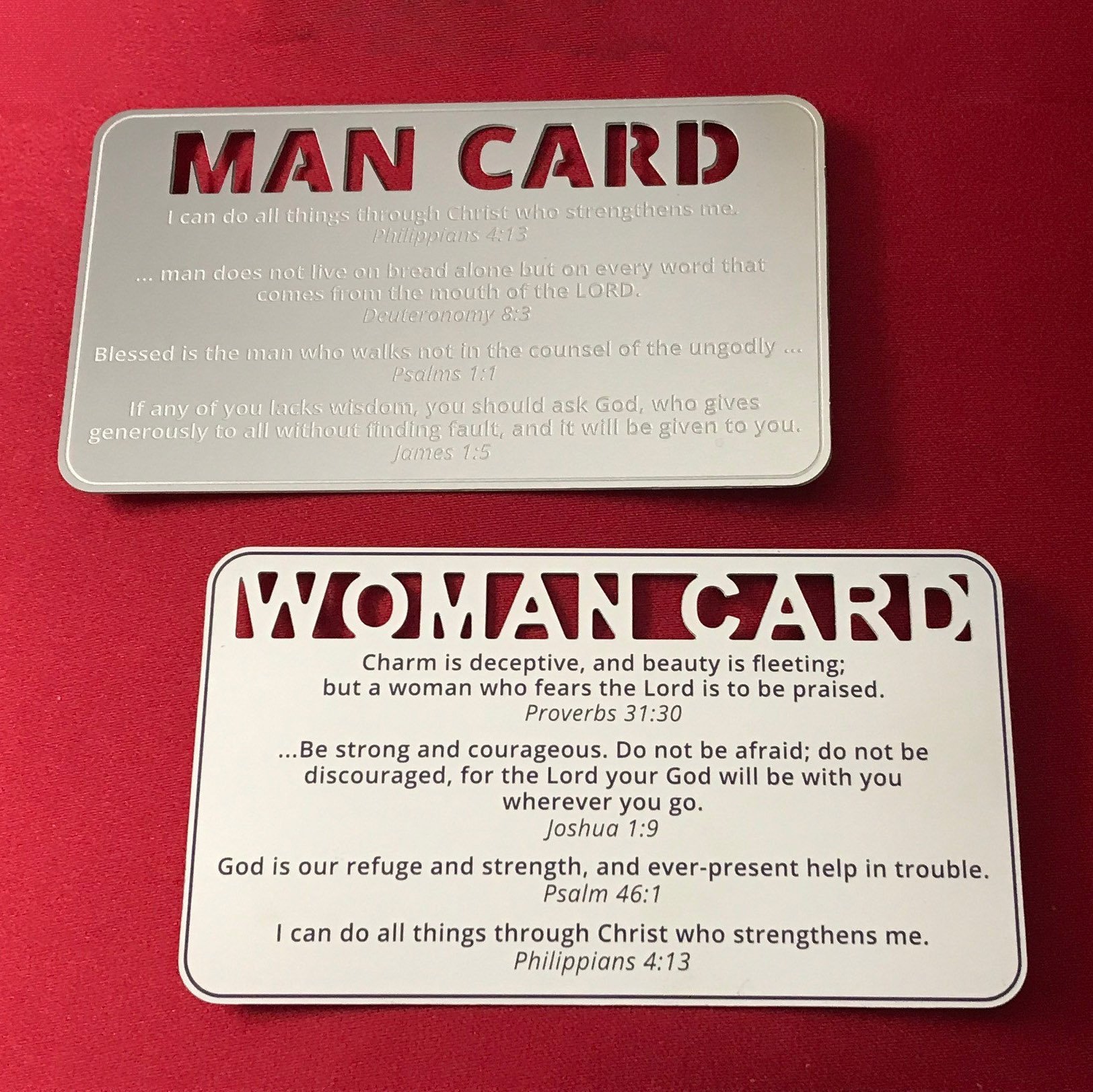 ✝️Men and Women Bible Verse Prayer Cards🎁BUY 2 GET 1 FREE