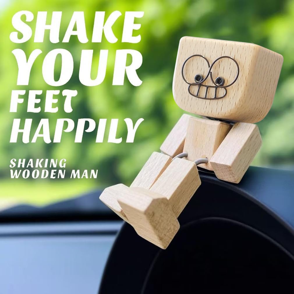 LAST DAY 49% OFF🔥Charming Little Wooden Figure That Sways with 12PCS Magnetic Expressions