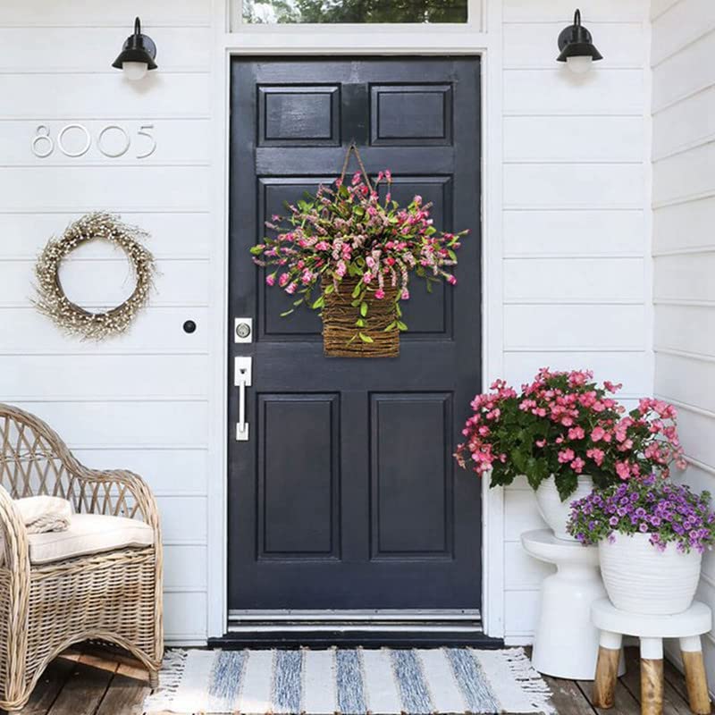 💥LAST DAY SALE 50% OFF💥Cream Hydrangea Door Hanger Basket⚡BUY 2 FREE SHIPPING