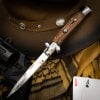 🌟 Italian Style Classic Stiletto – Handcrafted Collectible Knife