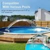 🎁Last Day Sale - 50% OFF🌊Solar Pool Fountain with Lights Dual Arc - Above/Inground Pool Fountain Lights with Remote Control