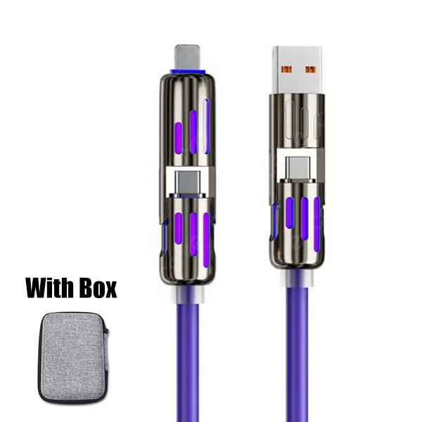 🔥Last Day 49% OFF🔥 4-in-1 USB Charging Cable fast charging (With Box)