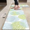 HEBE Anti Fatigue Kitchen Rug Sets 2 Piece Non Slip Kitchen Mats for Floor Cushioned Kitchen Rugs and Mats Waterproof Comfort Standing Mat Runner for Kitchen,Home Office,Sink,Laundry