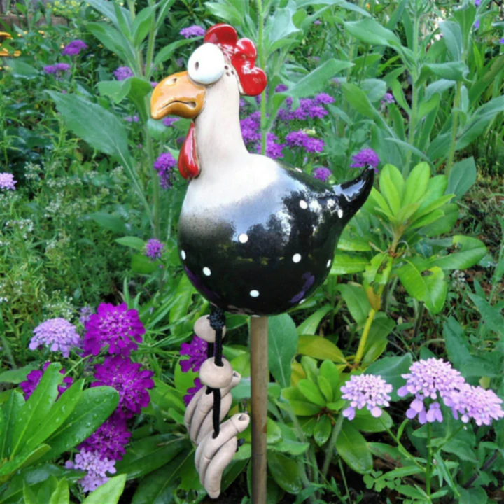 🔥Handmade Funny Chicken With Long Legs Fence Decor-Buy 2 Get Free shipping