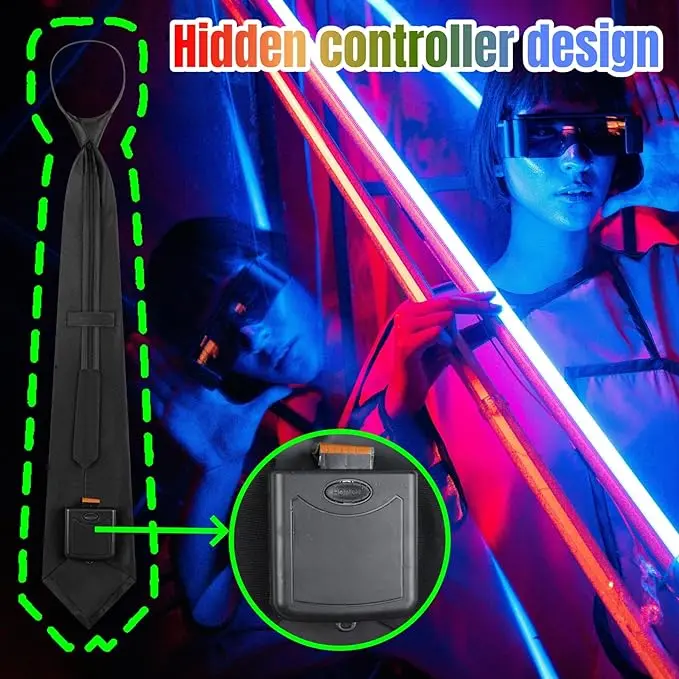 Fashion Sound Control LED Tie