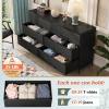 WLIVE Wide Fabric Dresser, 6 Drawer Dresser TV Stand for 60