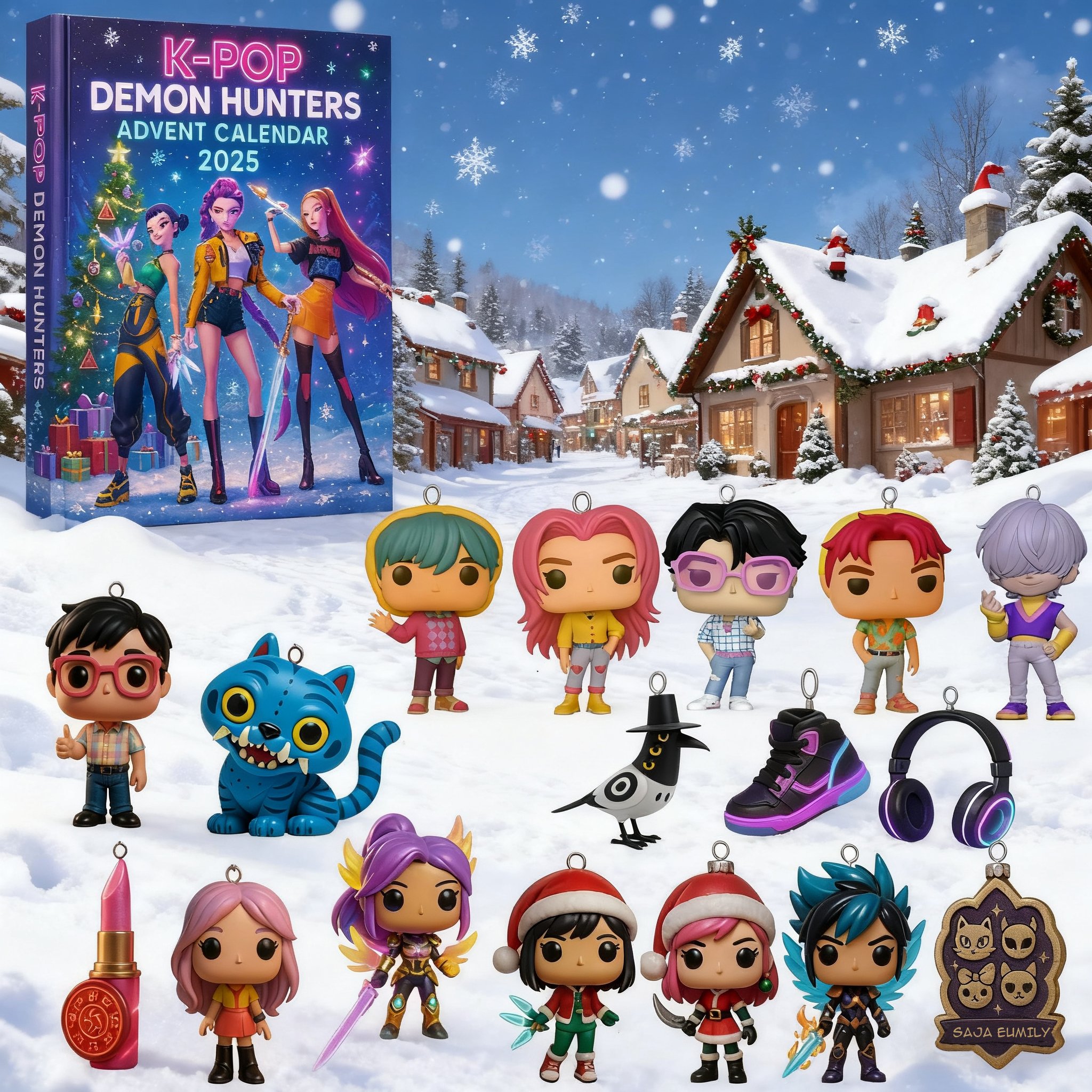 🔥Last Day 50% OFF -🎄Kpop Demon Hunters Advent Calendar 2025