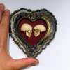 💗Valentine's Day Sale 69% OFF True love is forever - framed miniature realistic human skulls - Til death do us part