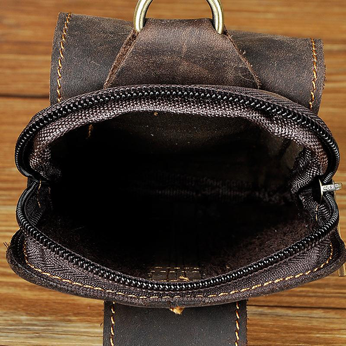 (Father's day Pre Sale- 50% OFF) Genuine Leather Outdoor Belt Waist Bag