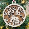 🎄 Rude Christmas Decor, 2024 Merry Fcking Christmas Ornament, Funny Tree Hanging Ornament