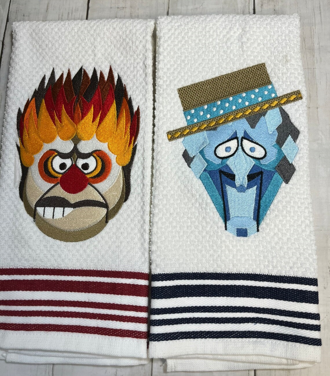 (Early Christmas Sale - 49% OFF) Heat Miser Snow Miser Christmas Towel ...