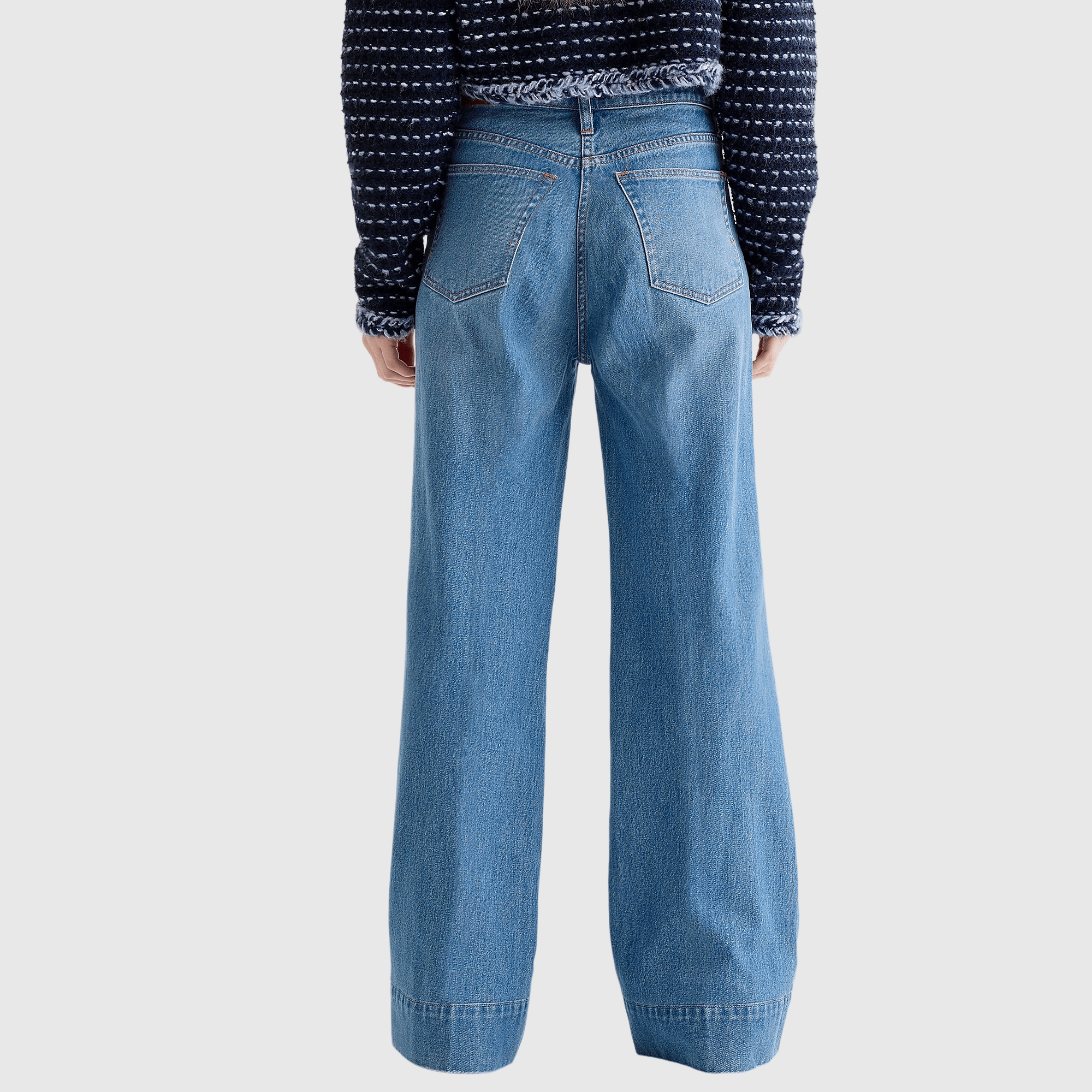 🌞Letzter Tag 49% Rabatt👖Tall Tummy Control Jeanshose mit weitem Bein