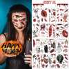 (🎃HALLOWEEN PRE SALE - 49% OFF) Halloween Prank Makeup Temporary Tattoo😈Realistic & Easy To Remove