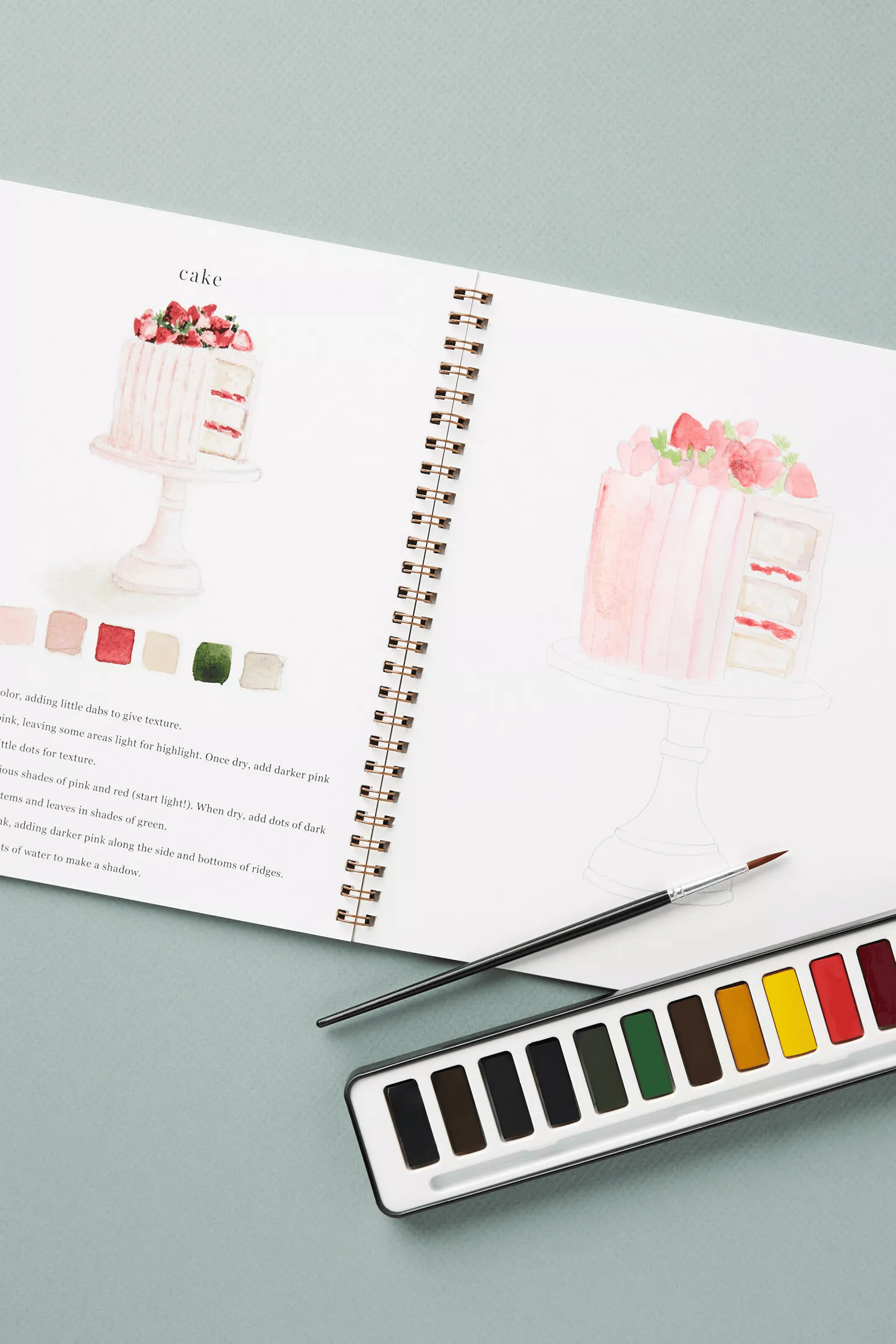 🔥LAST DAY 55% OFF - 🖼️Beginner-Friendly💕 Watercolor Workbook