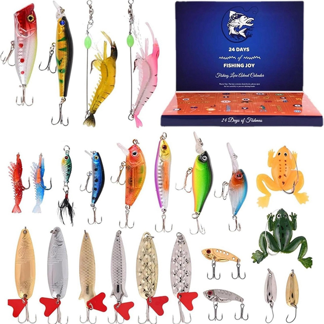 🎉24 Days Christmas Countdown Fish Tackle Set-Buy 2 Free Shipping