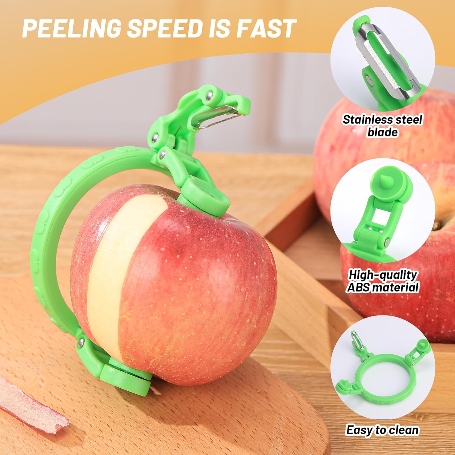 Last Day 49% OFF🔥Handheld Rotating Fruit Peeler