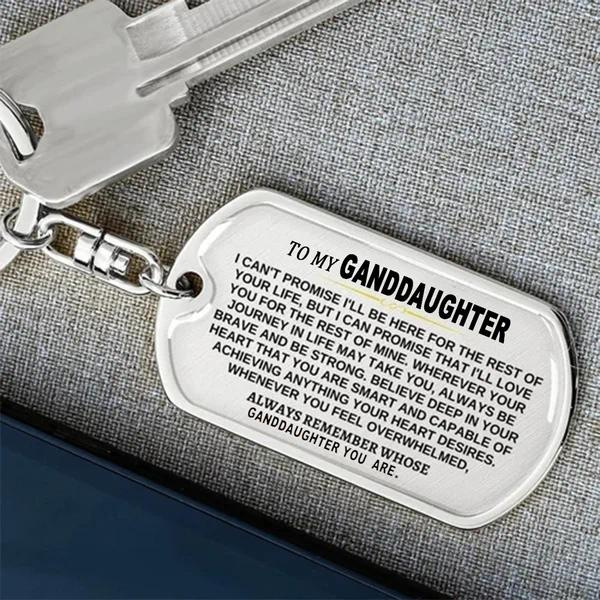 🎁Perfect Christmas Gift - To My Family - Remember Whose Grandson and Granddaughter You Are - Unique Keychain🔥