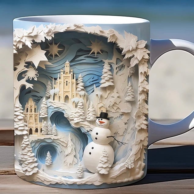 🔥Last Day Promotion 50% OFF- 3D Bookshelf Mug😆😆 Hollow Library Mug