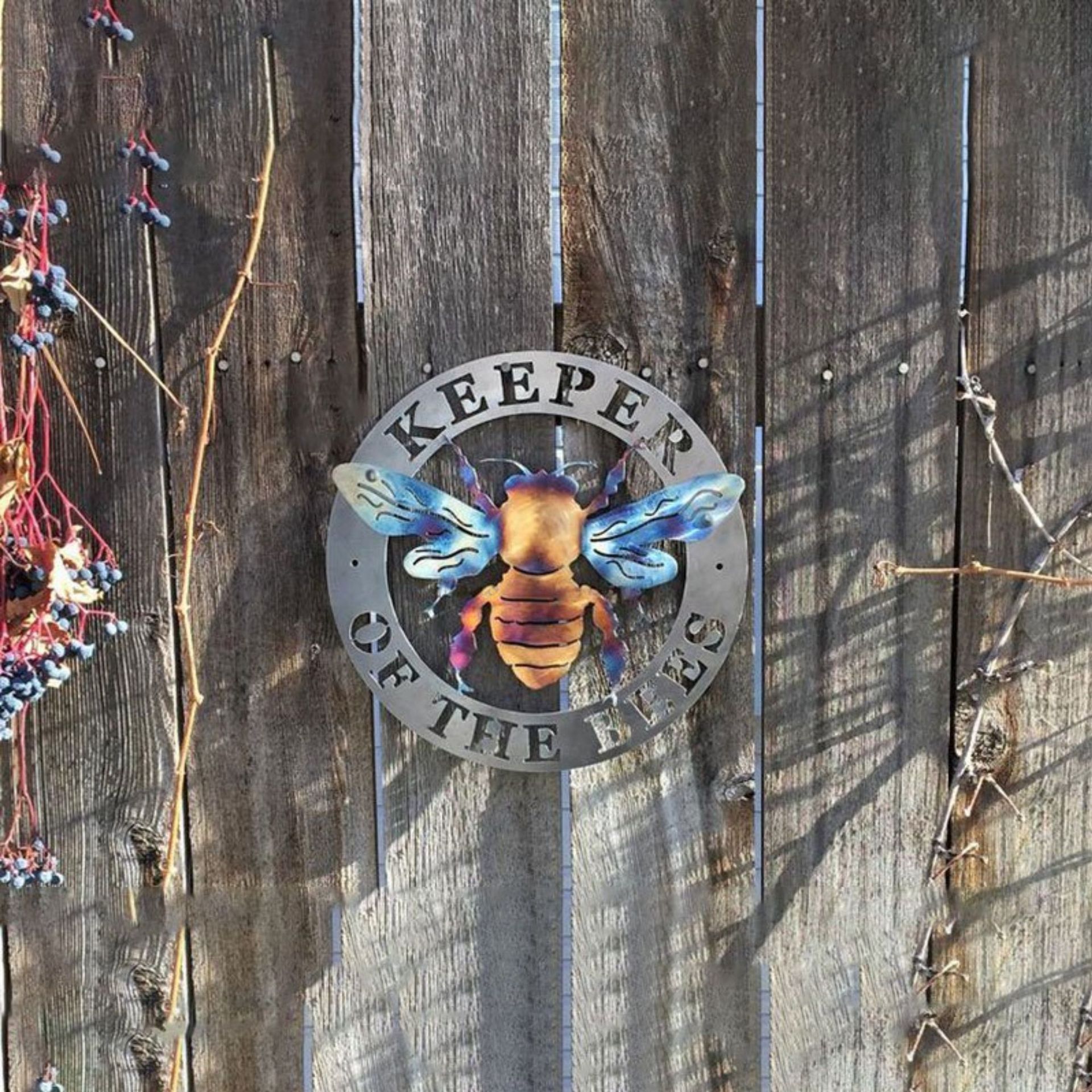 🐝Handmade Keeper of the Bees Metal Art